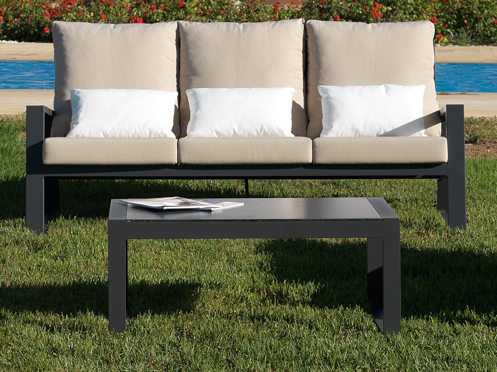 Sofá de dos o tres plazas de aluminio Lagos Arkimueble - 2