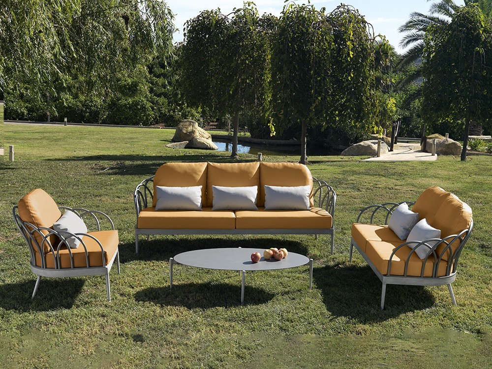 Sofá de dos o tres plazas de aluminio Sintra Arkimueble - 6