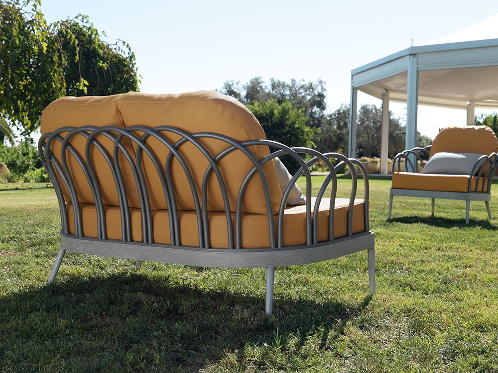 Sofá de dos o tres plazas de aluminio Sintra Arkimueble - 2