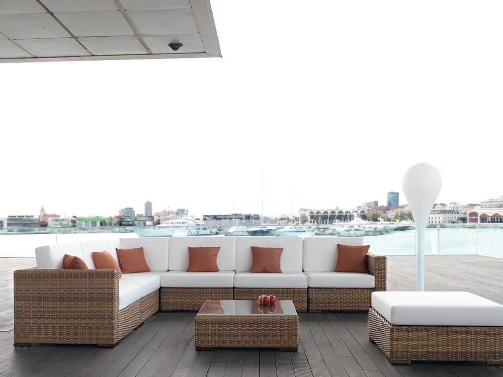 Puf de fibra sintética Dakar Arkimueble - 1