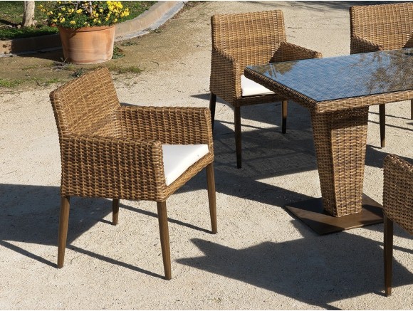 Sillón de comedor en fibra sintética Agadir Arkimueble - 1