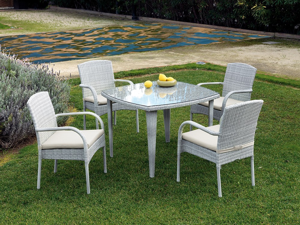 Sillón de comedor en fibra sintética Mónaco Arkimueble - 4