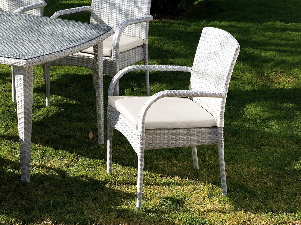 Sillón de comedor en fibra sintética Mónaco Arkimueble - 2