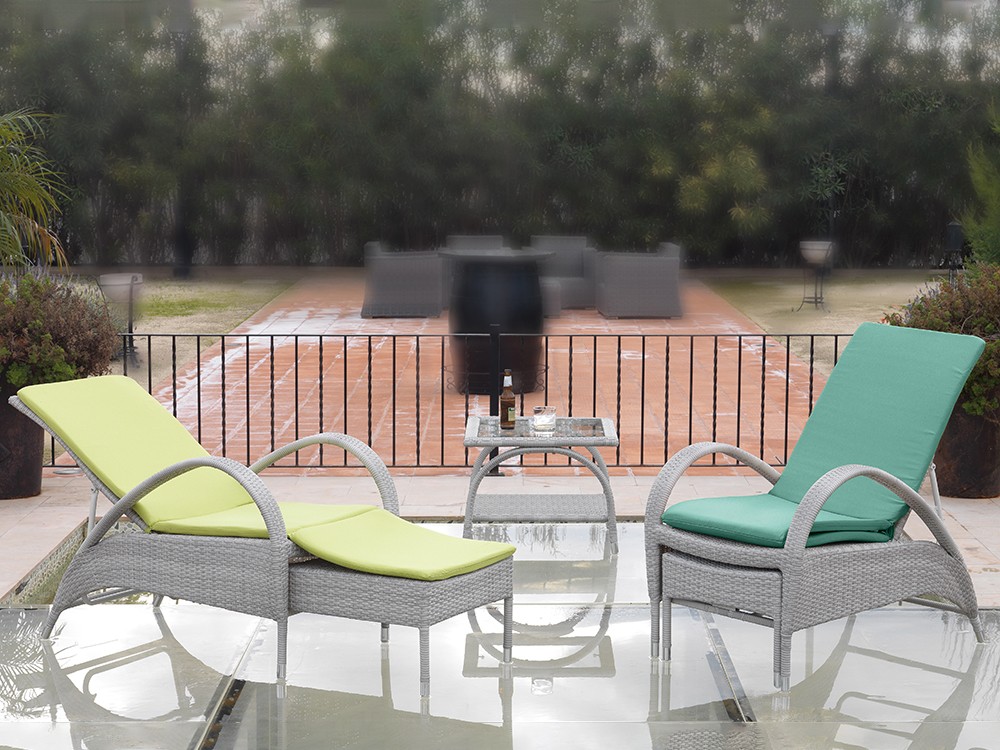 Sillón tumbona de fibra sintética Mónaco Arkimueble - 2