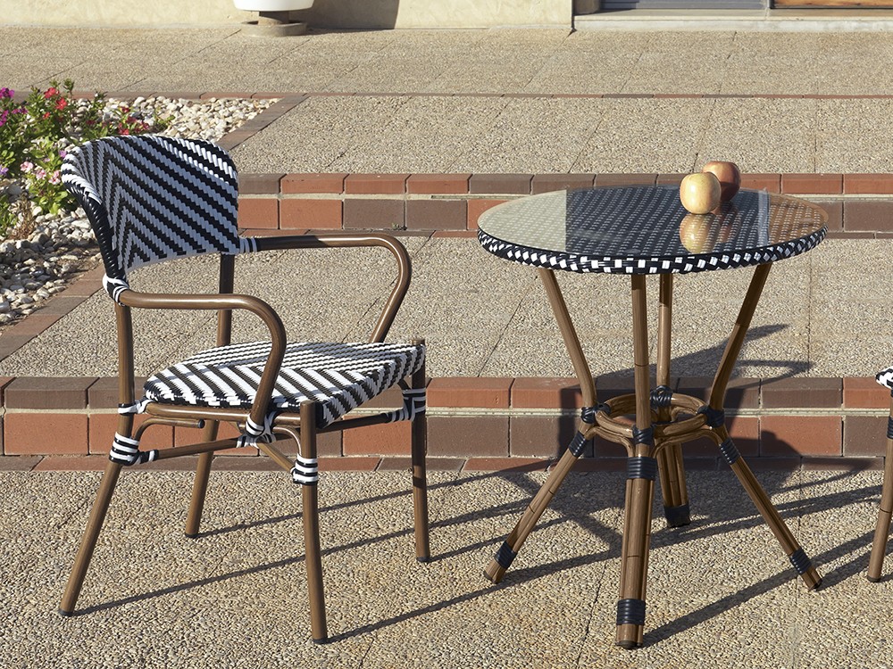 Silla de aluminio y fibra sintética París Arkimueble - 3