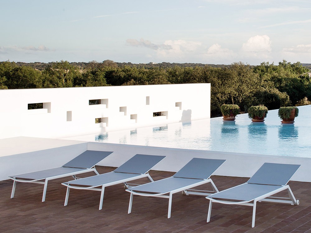 Tumbona de aluminio Hydra Joenfa Agua de Mar - 3