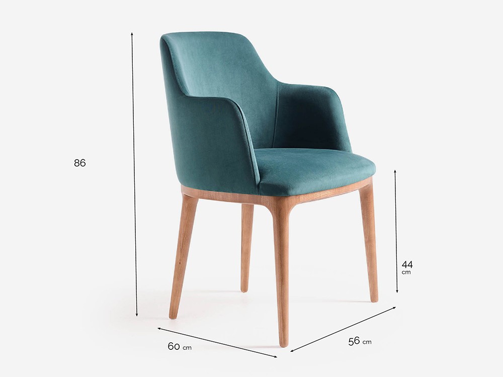 Medidas de la butaca Tery de Beltá Frajumar