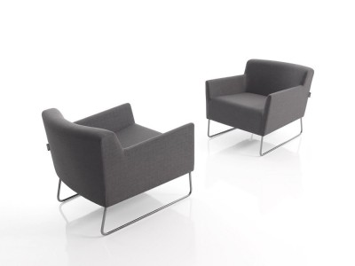 Marc, sillón contemporáneo con líneas limpias y asiento ergonómico. Ideal para espacios modernos y versátiles.