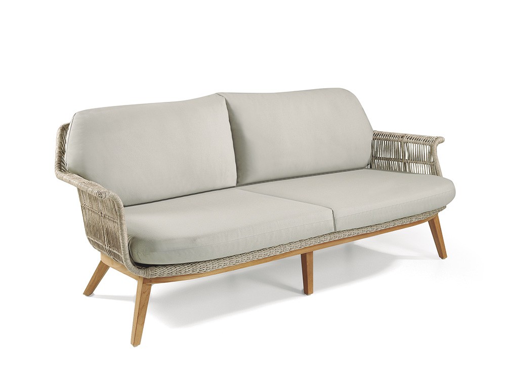 Sofá de fibra sintética y teca Loreta Joenfa Agua de Mar - 3