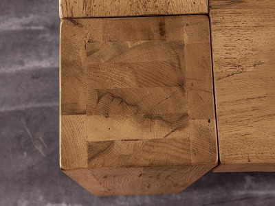 Mesa de comedor de madera maciza de roble Brooklyn Devina Nais - 6