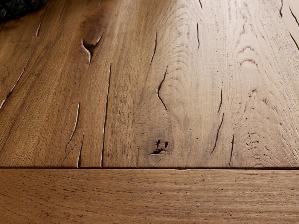 Mesa de centro de madera maciza de roble Brooklyn Devina Nais - 2