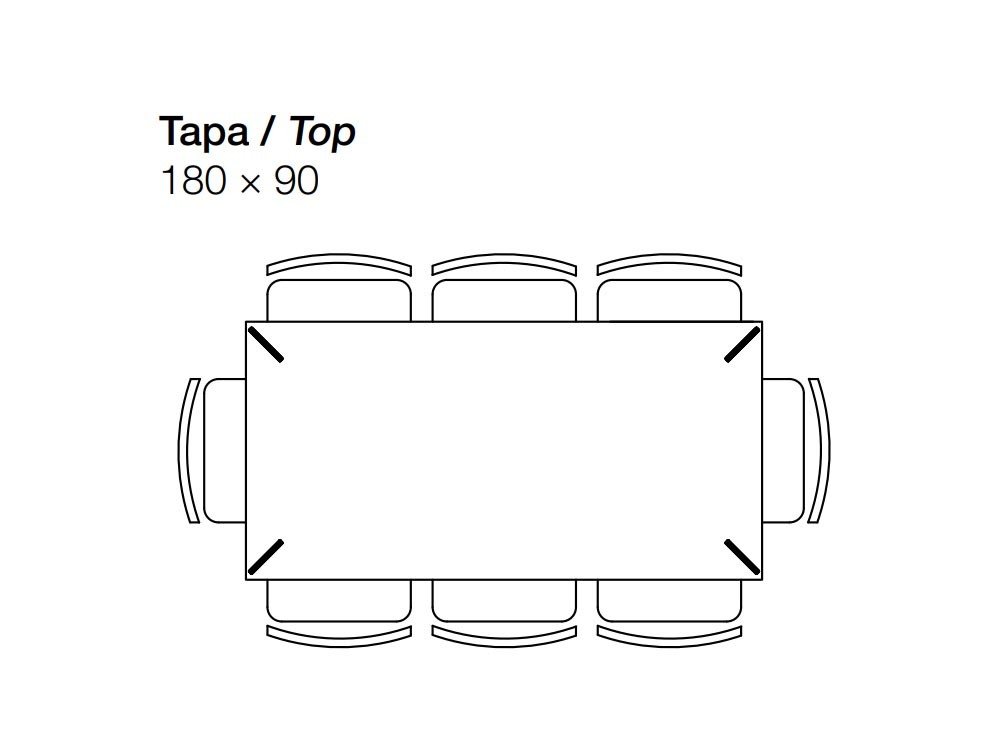 Mesa Master de roble matérico Line acero Crossover de Devina Nais - 5