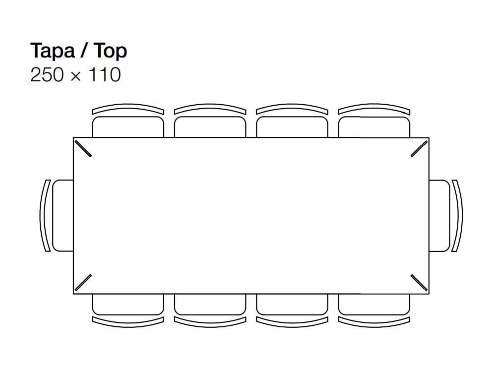 Mesa de comedor Master Line de madera de roble y hierro Devina Nais - 15