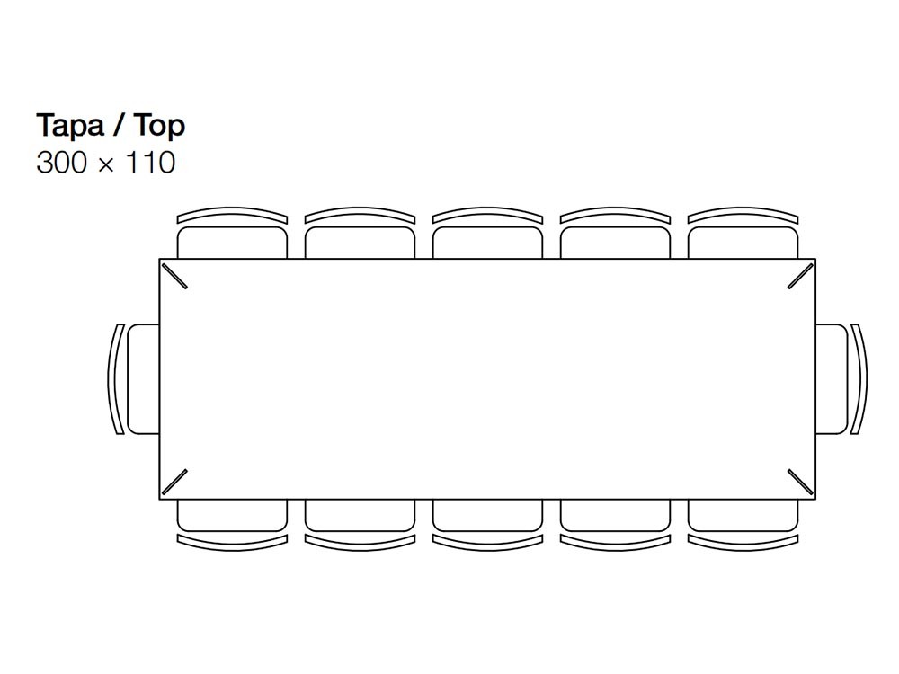 Mesa de comedor Master Line de madera de roble y hierro Devina Nais - 16