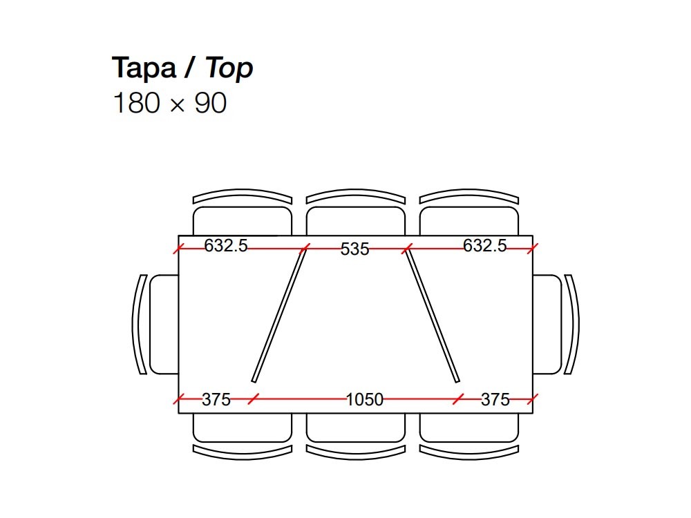 Mesa de comedor de madera de roble y cristal Twins Wall V Devina Nais - 5