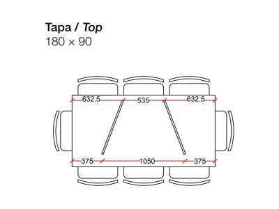 Mesa de comedor de madera de roble y cristal Twins Wall V Devina Nais - 5