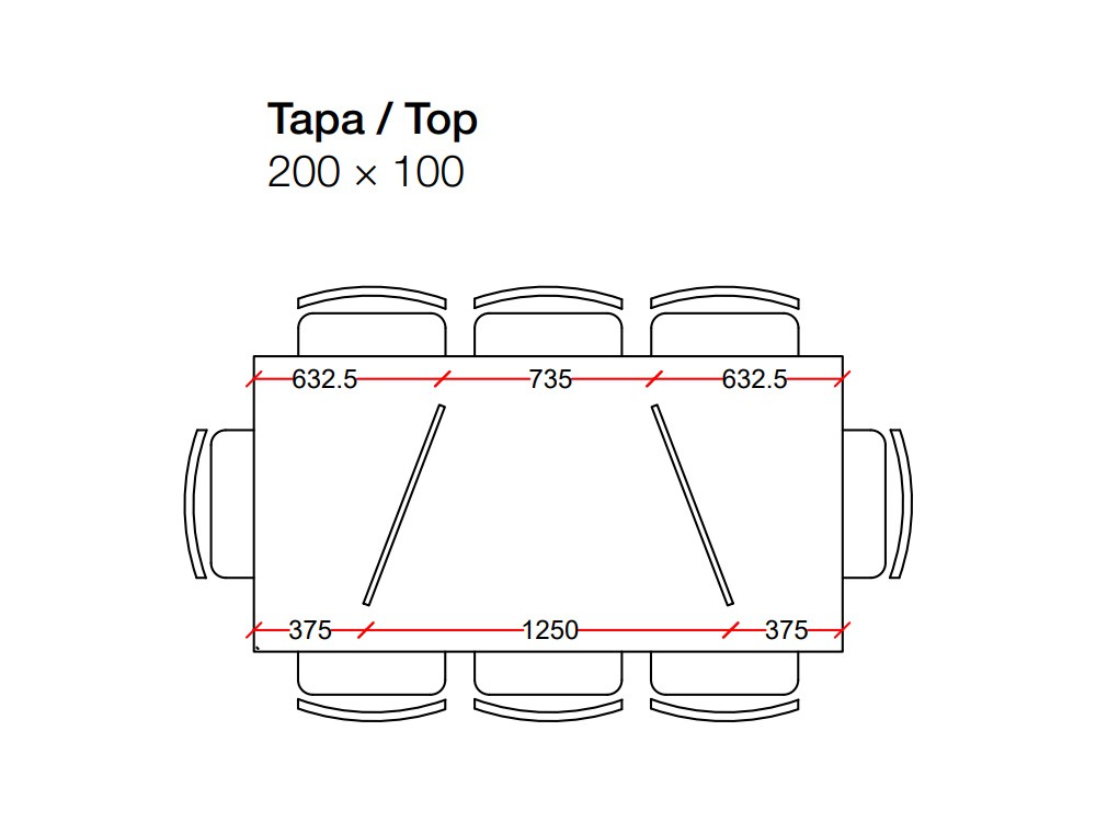 Mesa de comedor de madera de roble y cristal Twins Wall V Devina Nais - 6
