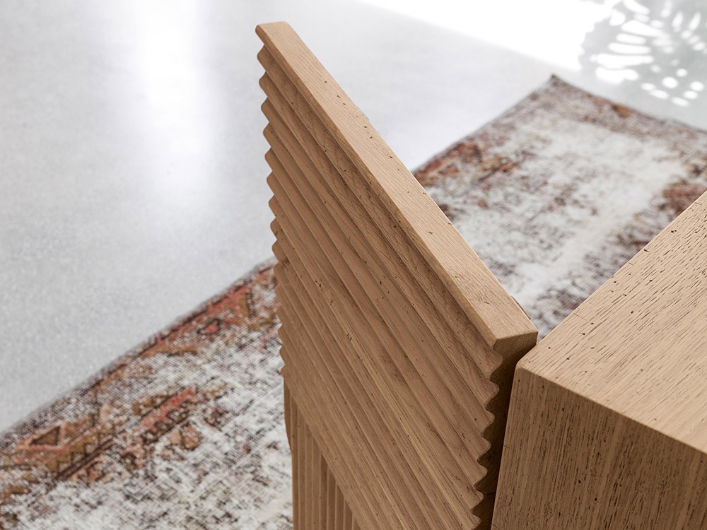 Aparador de madera maciza de roble con texturas Zero.16 Devina Nais - 4