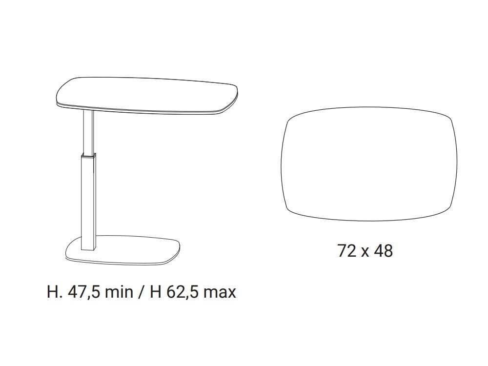 Mesa auxiliar Servus Easyline by Ozzio Italia - 4