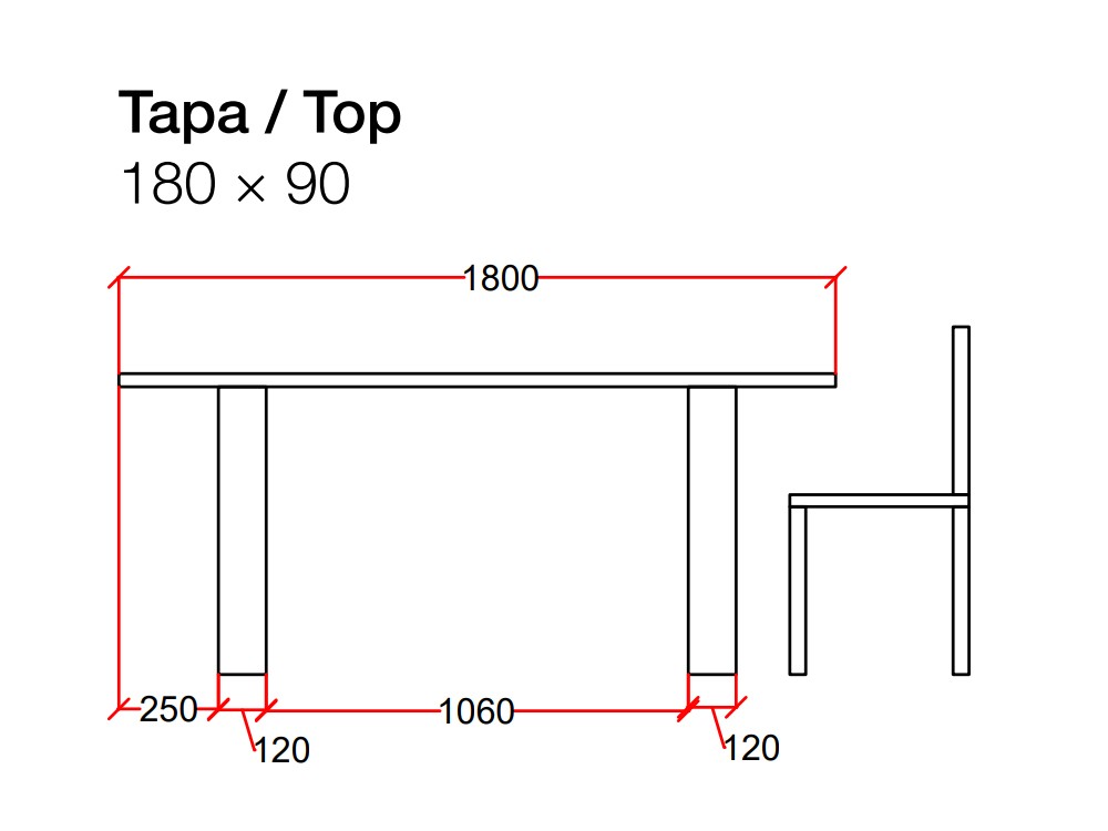 Mesa de comedor de madera de roble Alabama Square Devina Nais - 5