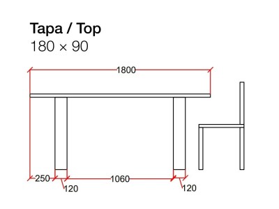 Mesa de comedor de madera de roble Alabama Square Devina Nais - 5