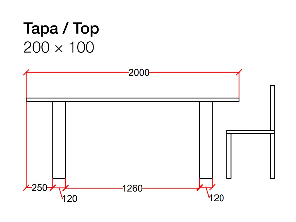 Mesa de comedor de madera de roble Alabama Square Devina Nais - 6