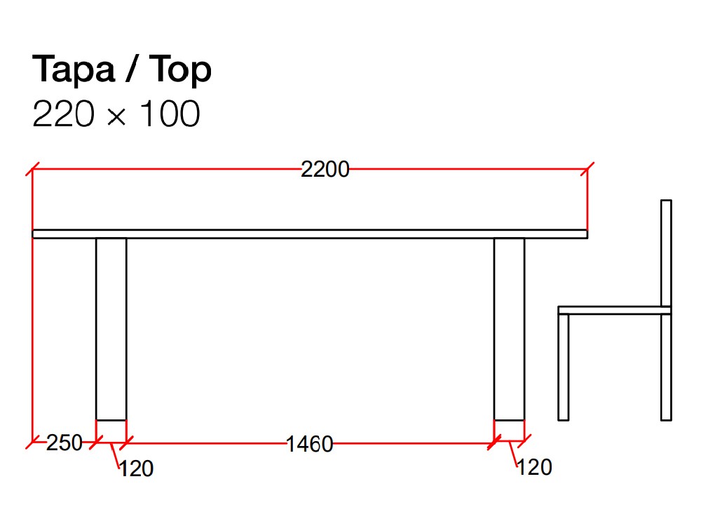 Mesa de comedor de madera de roble Alabama Square Devina Nais - 7