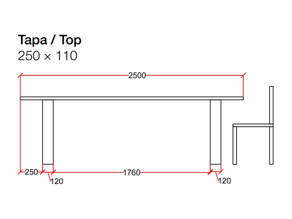 Mesa de comedor de madera de roble Alabama Square Devina Nais - 8