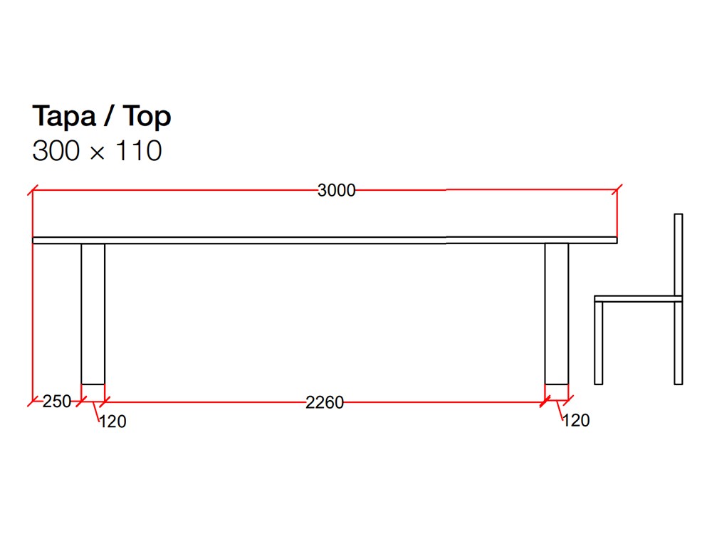 Mesa de comedor de madera de roble Alabama Square Devina Nais - 9