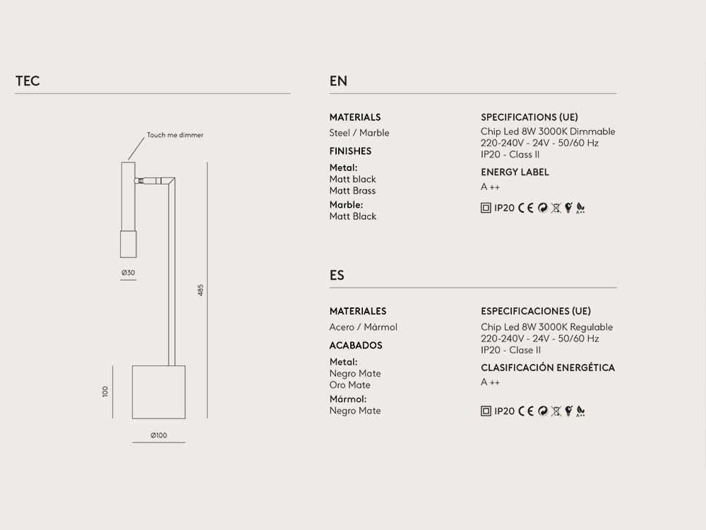 Lámpara de sobremesa Ycro Aromas del Campo - 3