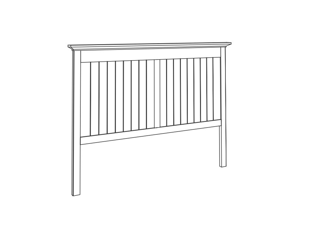 Cabecero Níger de diseño clásico en madera maciza de Grupo Seys - 3