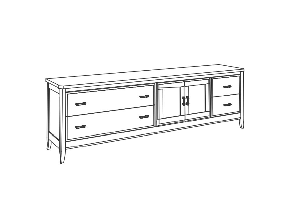 Mueble para tv de estilo clásico Génova Grupo Seys - 8