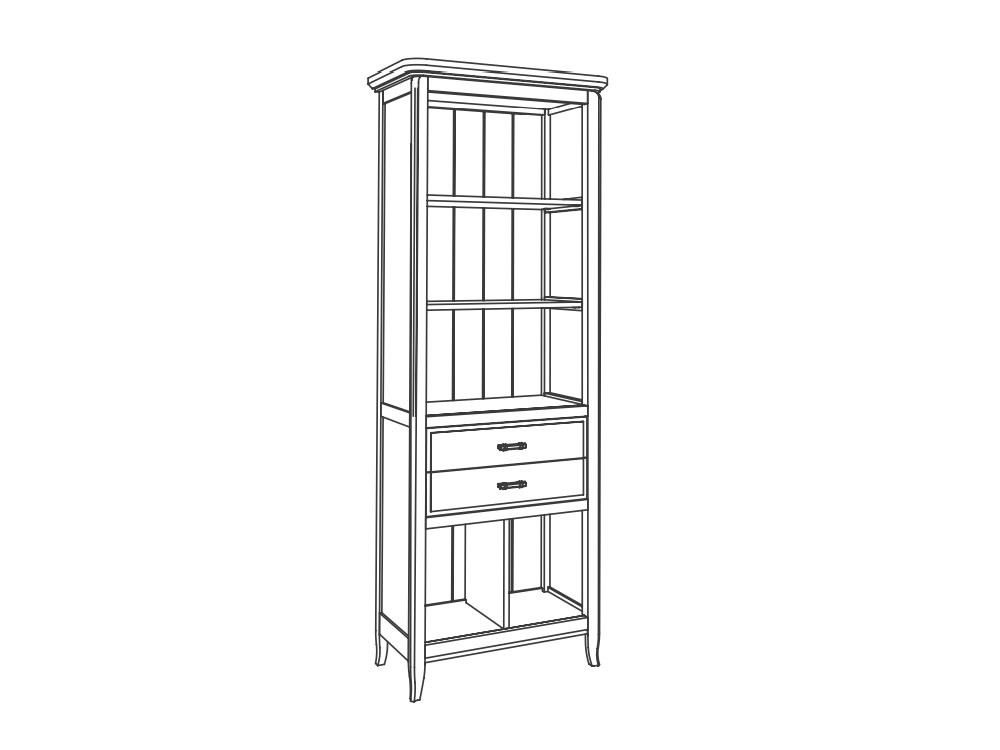 Librería de estilo clásico Génova de Grupo Seys - 4