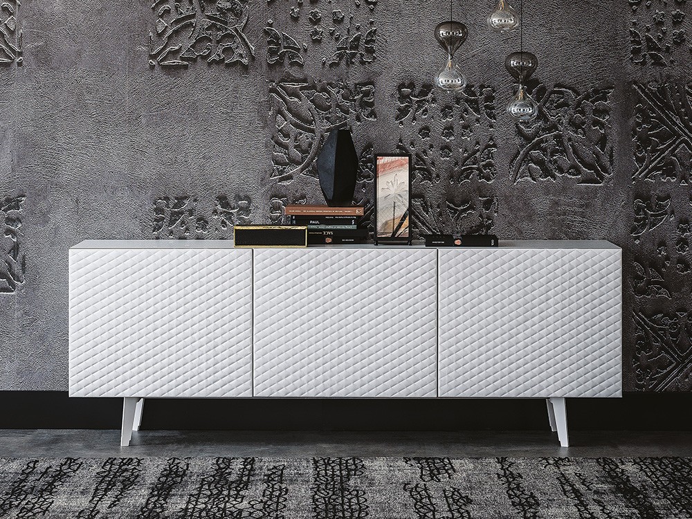 Aparador Absolut con puertas revestidas en ecopiel Cattelan Italia - 3