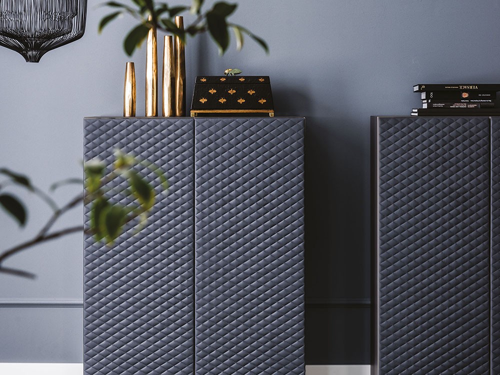 Aparador alto Tiffany con puertas en ecopiel Cattelan Italia - 5