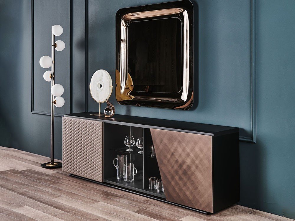 Aparador con frente en ecopiel Aston Cattelan Italia - 2