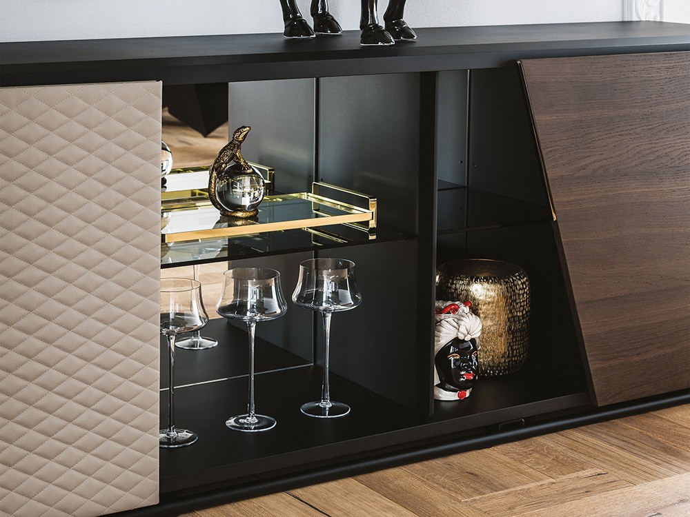 Aparador con frente en ecopiel Aston Cattelan Italia - 5