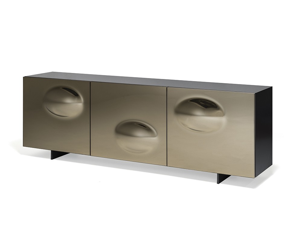 Aparador Paramount con puertas de cristal convexo Cattelan Italia - 5