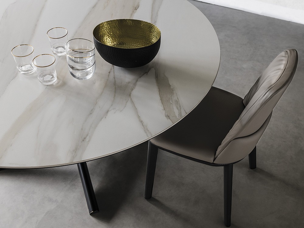 Mesa redonda Planer Keramik Round Cattelan Italia - 2