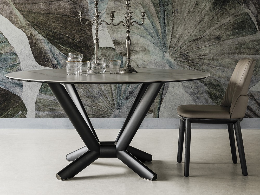 Mesa redonda Planer Keramik Round Cattelan Italia - 3