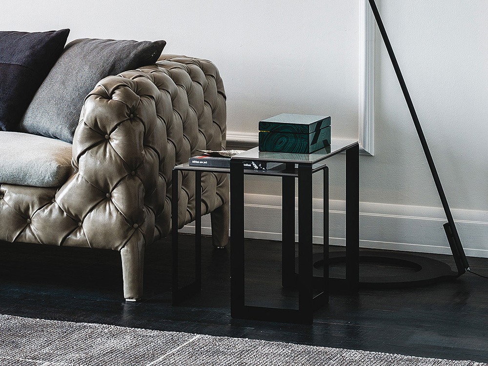 Juego de tres mesitas auxiliares Kitano Cattelan Italia - 5