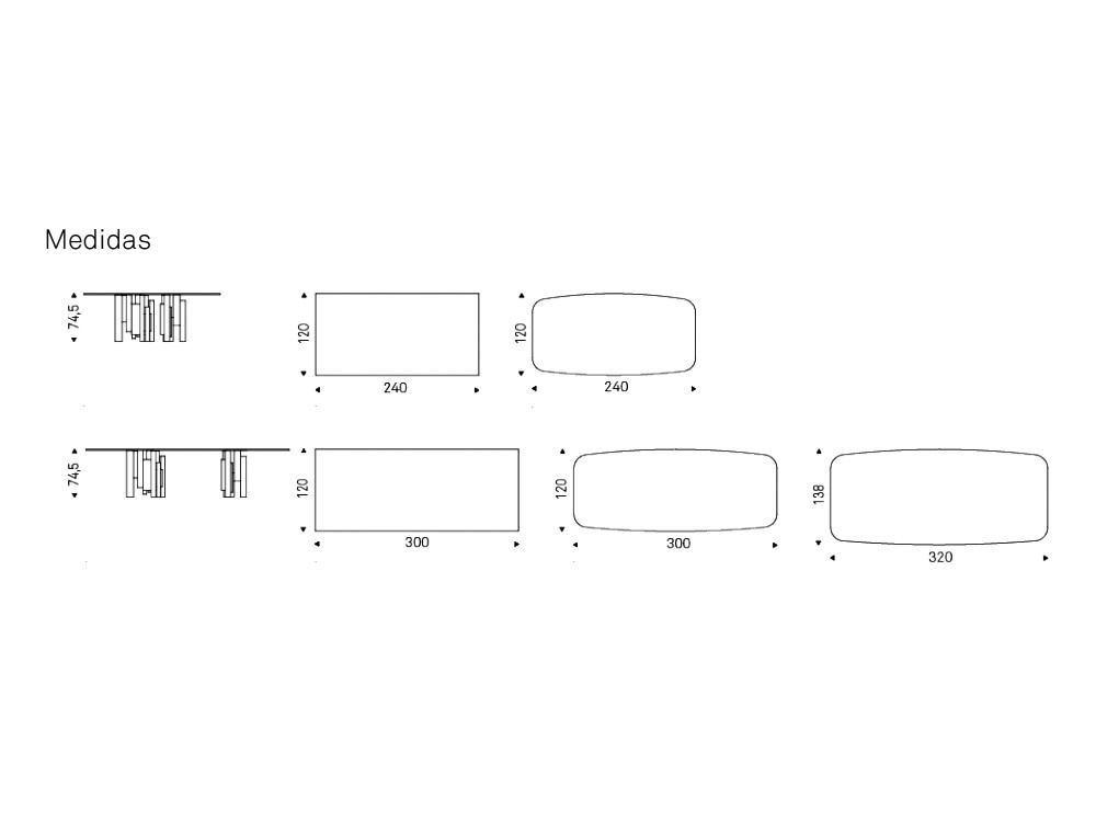 Mesa de comedor Skyline Keramik Cattelan Italia - 5