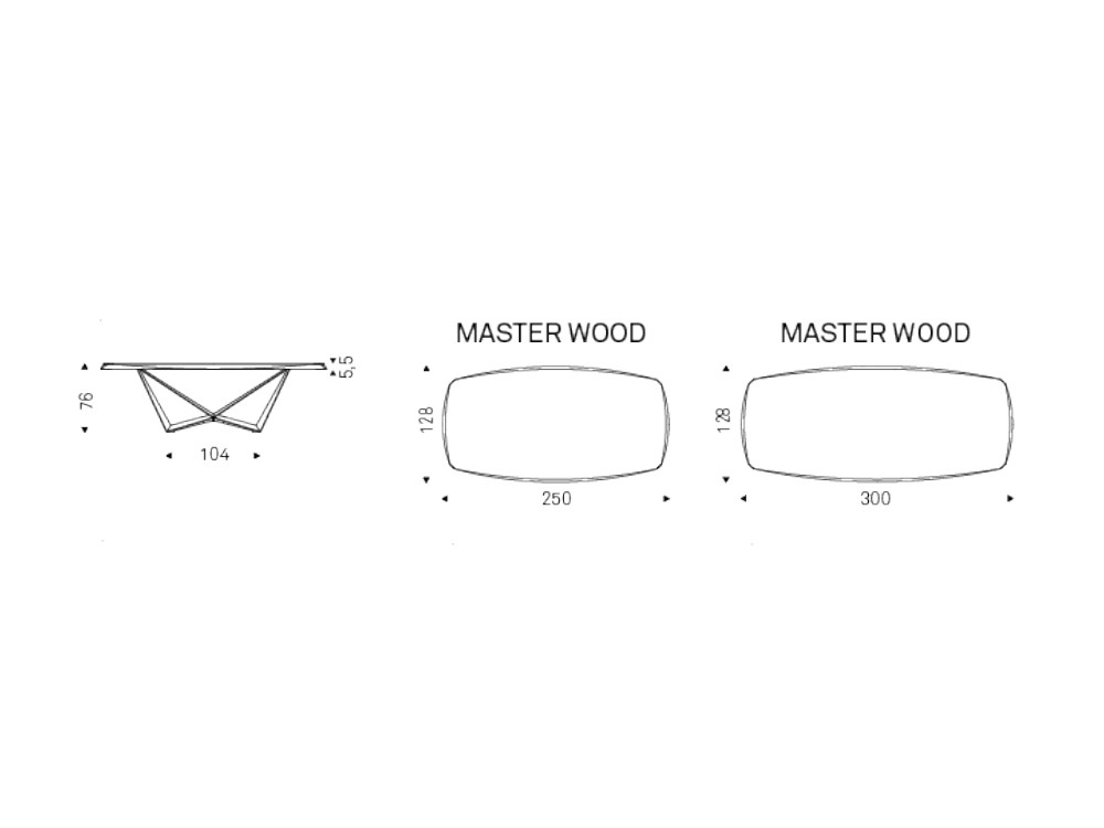 Mesa de comedor Skorpio MasterWood Cattelan Italia - 6