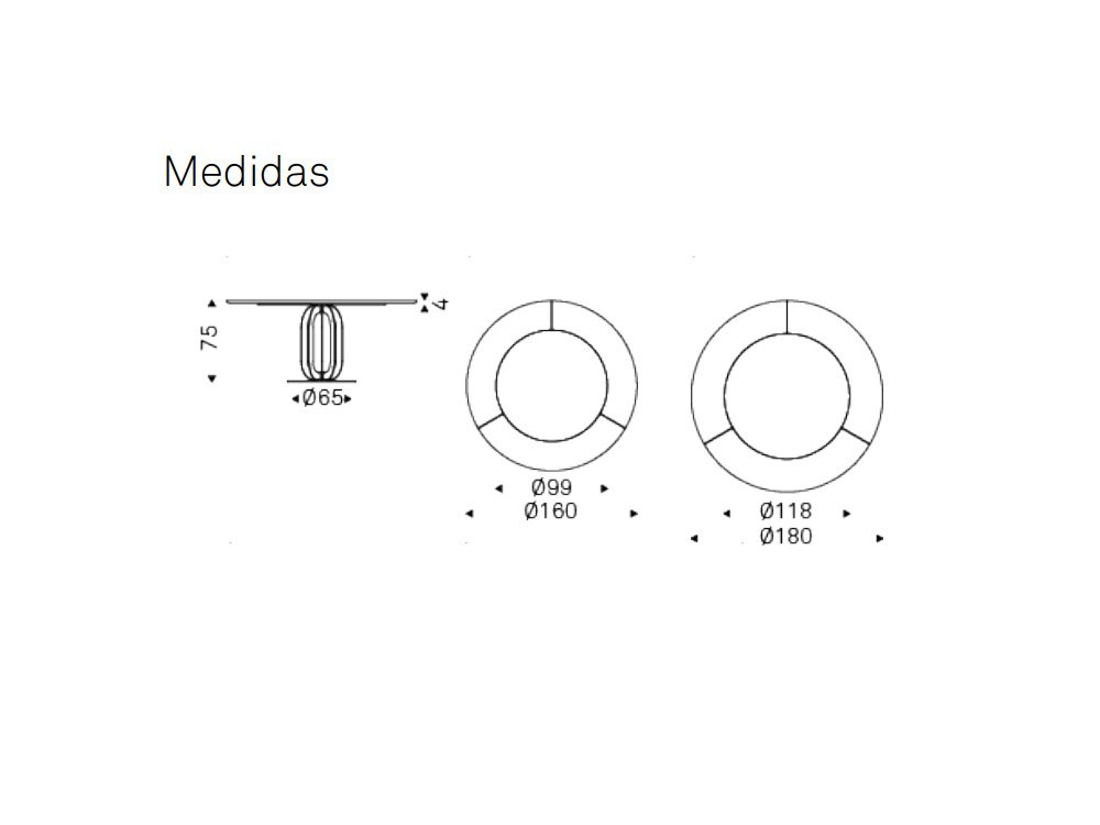 Mesa redonda Soho Ker-wood Cattelan Italia - 5