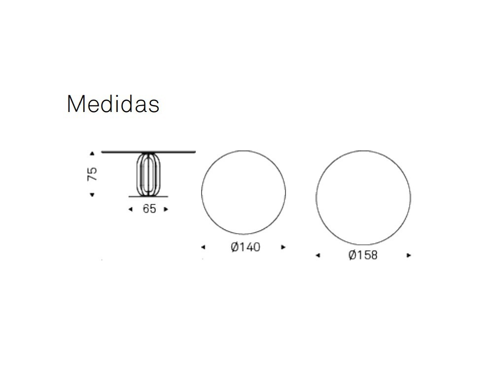 Mesa redonda Soho Keramik Cattelan Italia - 5