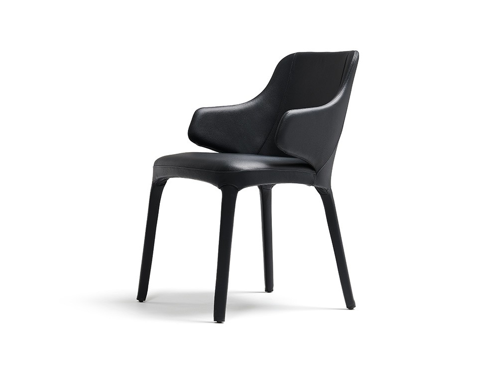Silla con brazos tapizada en ecopiel Wanda Cattelan Italia - 3
