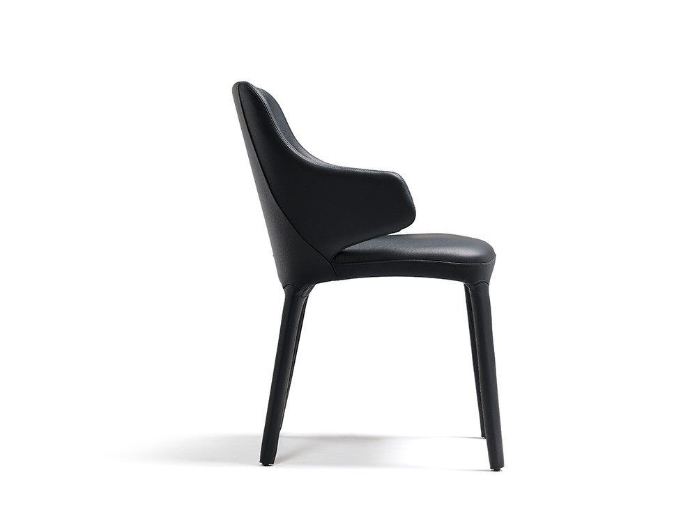 Silla con brazos tapizada en ecopiel Wanda Cattelan Italia - 4