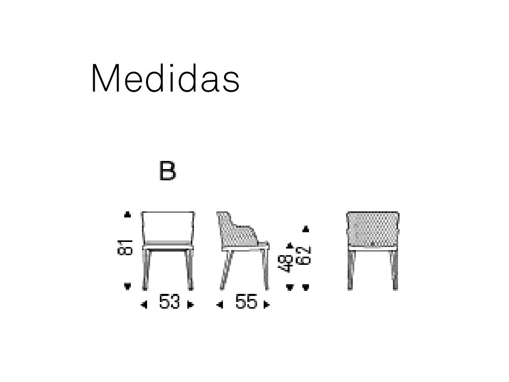 Silla con o sin brazos Magda Couture Cattelan Italia - 11