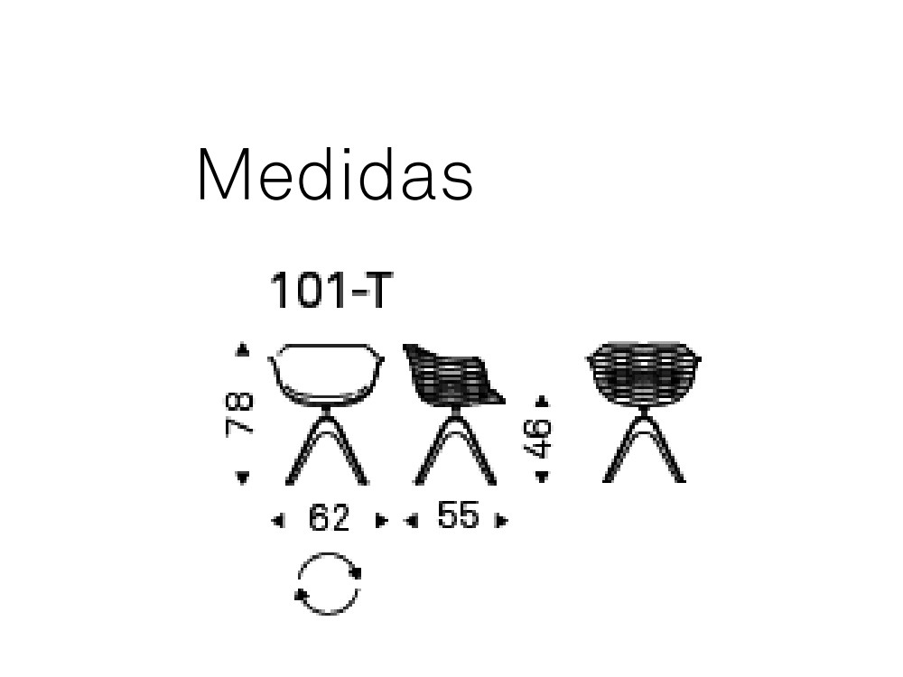 Silla giratoria de poliuretano Indy Cattelan Italia - 6