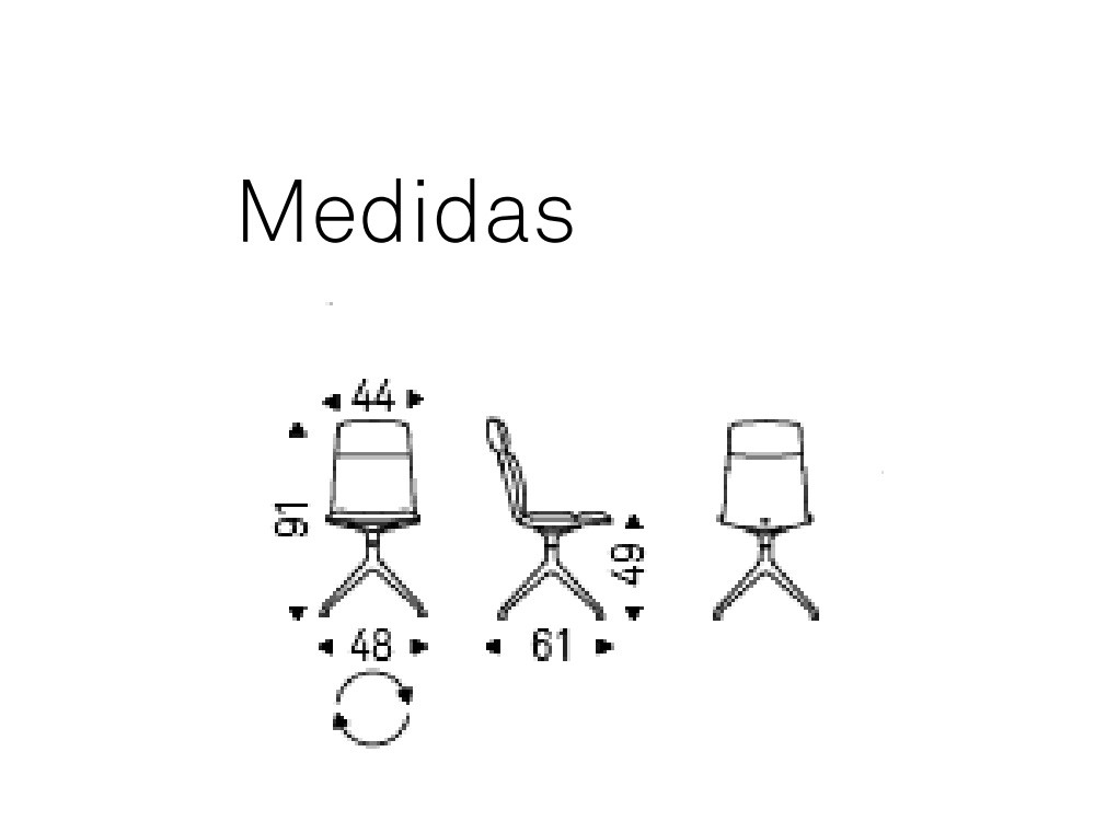 Silla giratoria Kelly Cattelan Italia - 5